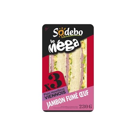 SANDWICH jambon x3 SODEBO